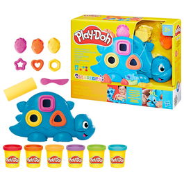 Play-Doh Dinosaurio Formas Y Colores G0491 Hasbro - Divertido set de herramientas y actividades sensoriales para niños y niñas mayores de 2 años.