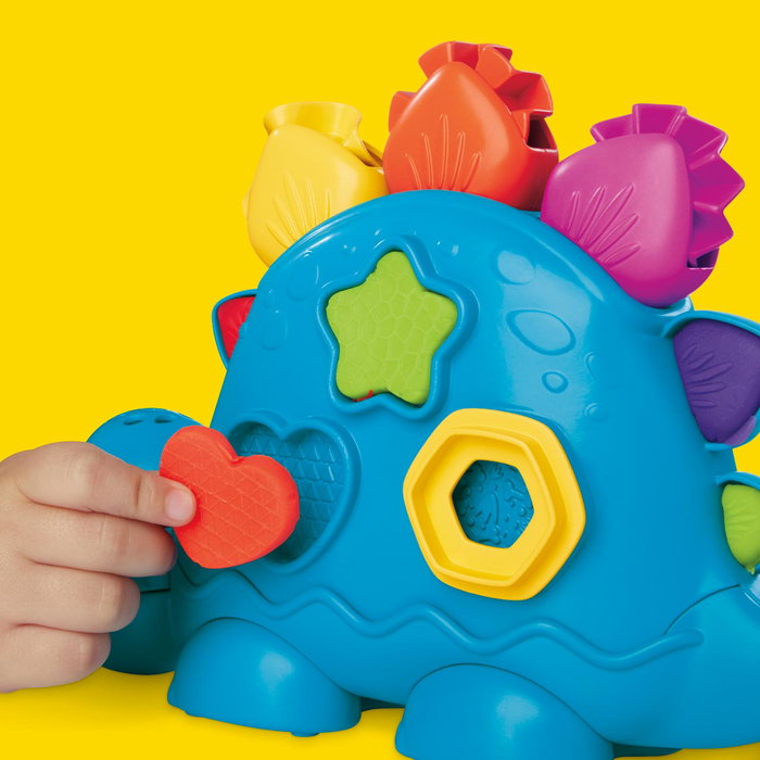 Play-Doh Dinosaurio Formas Y Colores G0491 Hasbro - Divertido set de herramientas y actividades sensoriales para niños y niñas mayores de 2 años.