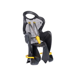 Bellelli Portabebe trasero MR FOX - Cómodo y seguro con respaldo ergonómico y rieles de contención, homologado EN 14344