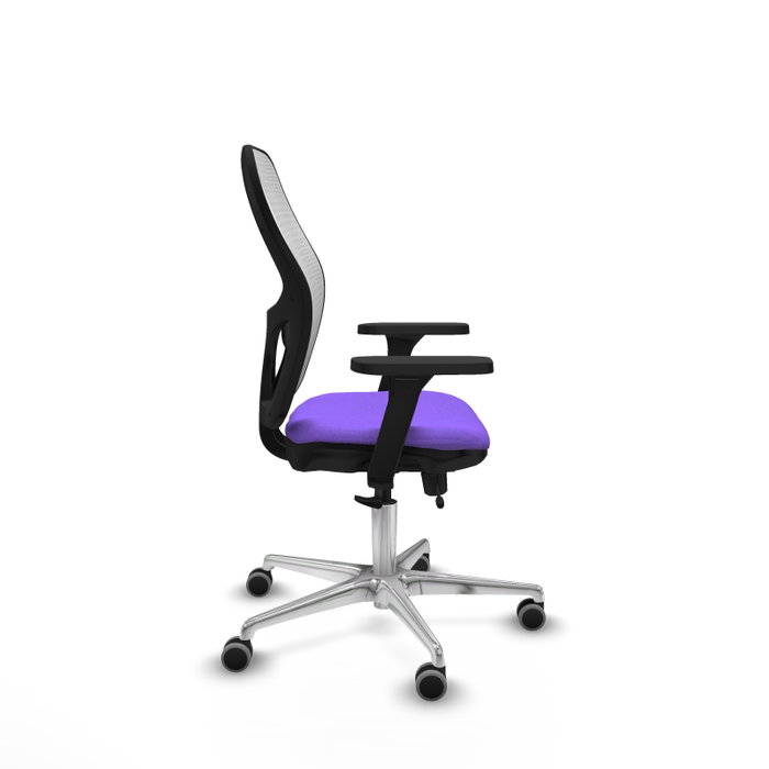 PIQUERAS Y CRESPO Silla de oficina Jorquera Lila y Blanco con Brazos 3D PIQUERAS Y CRESPO Silla de oficina Jorquera Lila y Blanco con Brazos 3D