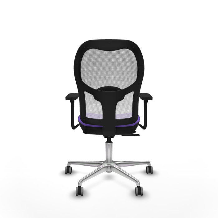 PIQUERAS Y CRESPO Silla de oficina Jorquera Lila y Blanco con Brazos 3D PIQUERAS Y CRESPO Silla de oficina Jorquera Lila y Blanco con Brazos 3D