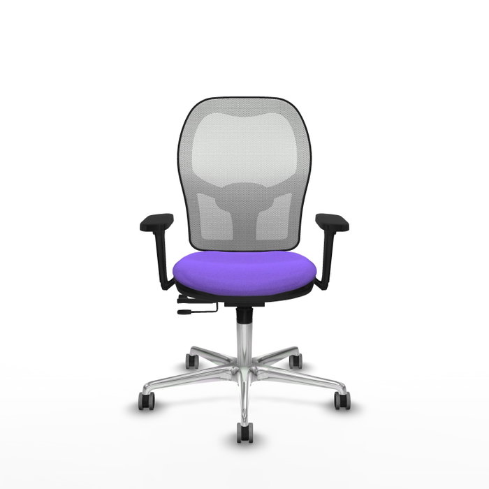 PIQUERAS Y CRESPO Silla de oficina Jorquera Lila y Blanco con Brazos 3D PIQUERAS Y CRESPO Silla de oficina Jorquera Lila y Blanco con Brazos 3D
