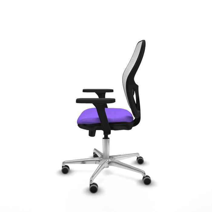 PIQUERAS Y CRESPO Silla de oficina Jorquera Lila y Blanco con Brazos 3D PIQUERAS Y CRESPO Silla de oficina Jorquera Lila y Blanco con Brazos 3D