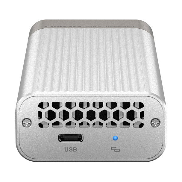 QNAP QNA-UC10G1T Adaptador de Red USB Tipo C a Ethernet 10GBASE-T 10000 Mbit/s Plata