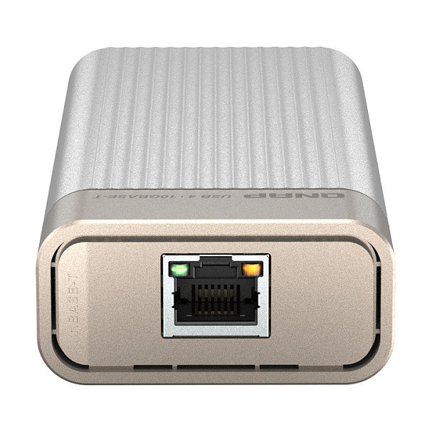 QNAP QNA-UC10G1T Adaptador de Red USB Tipo C a Ethernet 10GBASE-T 10000 Mbit/s Plata
