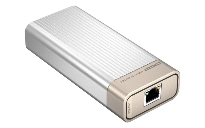 Qnap QNA Adaptador USB 4 a Rj45 Ethernet 10 Gbps para Conectar Dispositivos con Puerto USB-C a Redes de Alta Velocidad