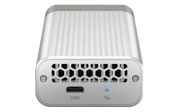 Qnap QNA Adaptador USB 4 a Rj45 Ethernet 10 Gbps para Conectar Dispositivos con Puerto USB-C a Redes de Alta Velocidad
