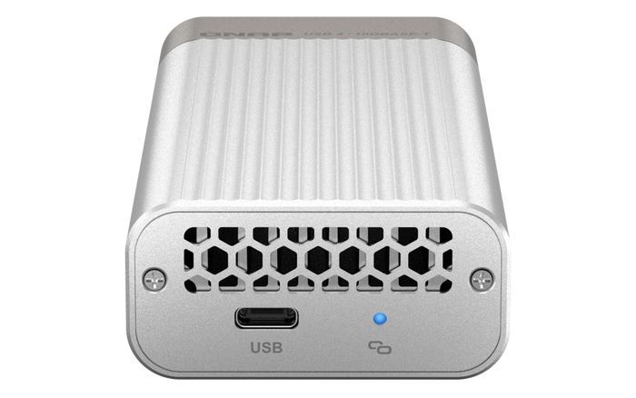 Qnap QNA Adaptador USB 4 a Rj45 Ethernet 10 Gbps para Conectar Dispositivos con Puerto USB-C a Redes de Alta Velocidad