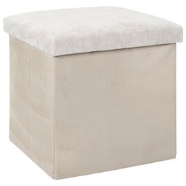 Home Deco Factory Caja-puf plegable Emilia Beige
