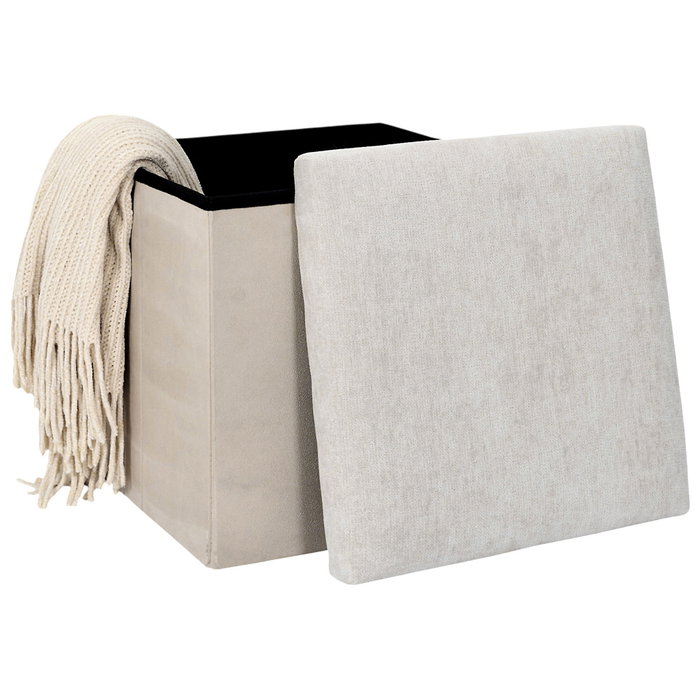 Home Deco Factory Caja-puf plegable Emilia Beige