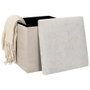 Home Deco Factory Caja-puf plegable Emilia Beige