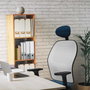PIQUERAS Y CRESPO Silla de oficina Jorquera con mecanismo Sincro/Traslack Amarillo y Blanco