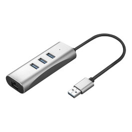VALUE Convertidor USB 3.2 Gen 1 a Gigabit Ethernet y Hub USB de 3 puertos 12.99.1116