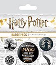 Pyramid International Harry Potter Pack 5 Chapas Símbolos