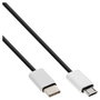 InLine 35846 Cable USB 2.0 de USB C a Micro-USB B, 0,5 m, Negro