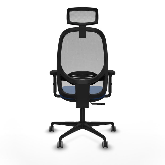 PIQUERAS Y CRESPO Silla de oficina Cilanco con mecanismo Sincro, Azul y Gris