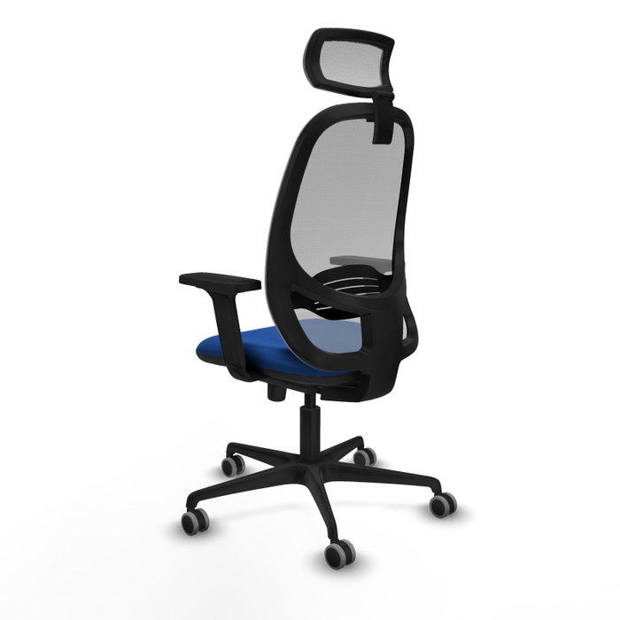PIQUERAS Y CRESPO Silla de oficina Cilanco con mecanismo Sincro, Azul y Gris