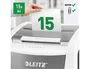 Leitz IQ Auto+ Office Pro 600 Destructora de Documentos Automática P4, Capacidad 600 Hojas, Corte Partículas, Destruye Grapas y Clips, 110L