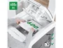 Leitz IQ Auto+ Office Pro 600 Destructora de Documentos Automática P4, Capacidad 600 Hojas, Corte Partículas, Destruye Grapas y Clips, 110L