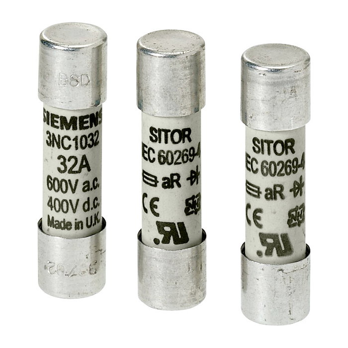 Siemens SITOR-Zylindersicherungseinsatz, 1 pieza, 38 mm Siemens SITOR-Zylindersicherungseinsatz, 1 pieza, 38 mm