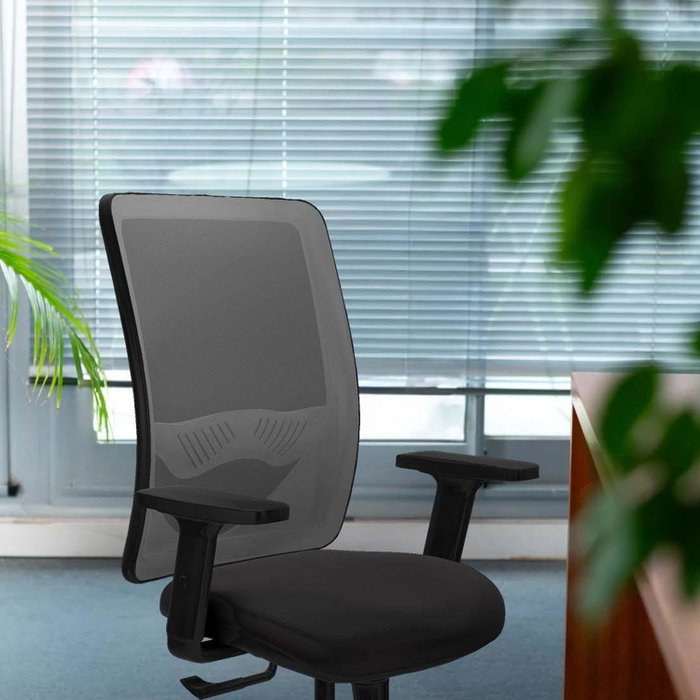 PIQUERAS Y CRESPO Silla de oficina Zulema con mecanismo Sincro y Brazos 2D en Negro PIQUERAS Y CRESPO Silla de oficina Zulema con mecanismo Sincro y Brazos 2D en Negro