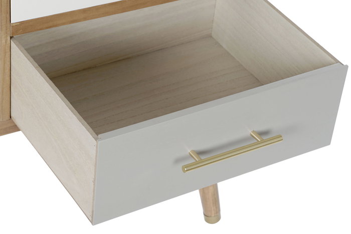 DKD Home Decor Mueble TV Glam Gris Crema 90 x 66.5 x 34 cm DKD Home Decor Mueble TV Glam Gris Crema 90 x 66.5 x 34 cm