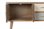 DKD Home Decor Mueble TV Glam Gris Crema 90 x 66.5 x 34 cm