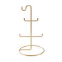 Aberto Design TK-003 Organizador de Joyas Metal Dorado 15 cm Diámetro x 27 cm Altura