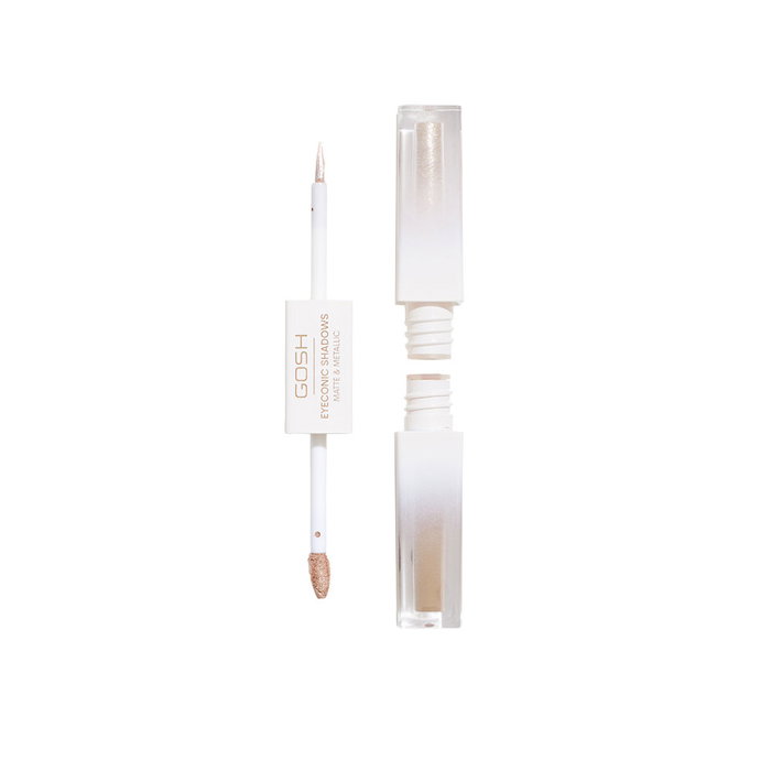GOSH Sombra de Ojos Mate y Metálica #001-Basic B, Pigmentación Intensa y Duradera hasta 12h, 2 ml