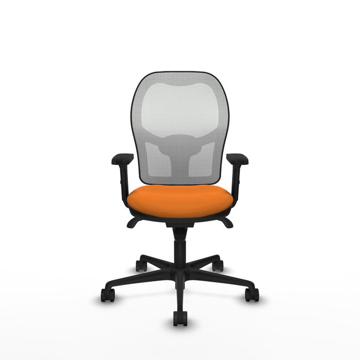 PIQUERAS Y CRESPO Silla de oficina Jorquera Naranja y Blanco