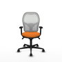 PIQUERAS Y CRESPO Silla de oficina Jorquera Naranja y Blanco