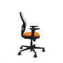 PIQUERAS Y CRESPO Silla de oficina Jorquera Naranja y Blanco