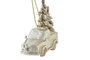 DKD Home Decor Decoración Colgante de Resina Coche Dorado 7x3x7 cm