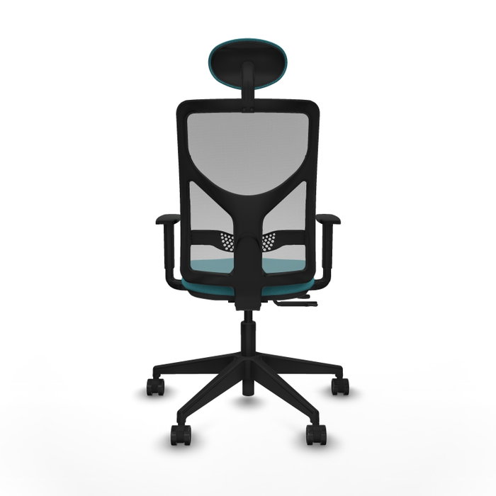 PIQUERAS Y CRESPO Silla de oficina Motilla con mecanismo Sincro/Traslack, Turquesa y Gris PIQUERAS Y CRESPO Silla de oficina Motilla con mecanismo Sincro/Traslack, Turquesa y Gris