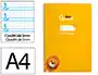 Liderpapel Cuaderno Espiral Pautaguía A4 Tapa Blanda 80 Hojas 75gr Cuadro Pautado 5mm Color Amarillo