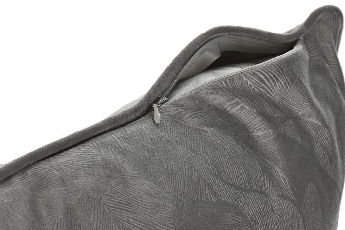 DKD Home Decor Cojín de Poliéster Gris Claro 50x30 cm