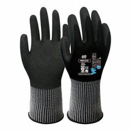 Wonder Grip Guante de nailon/spandex con doble recubrimiento de nitrilo T-11