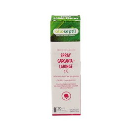 Olioseptil Spray Garganta Bio para Aliviar el Dolor, Eucalipto, Caléndula y Miel, 20 ml
