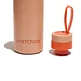 Muitomas WBOTTLELC500PF Botella Térmica Acero Inoxidable, 500 ml, Color Durazno, A Prueba de Fugas, con Asa de Transporte y Correa de Silicona