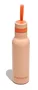 Muitomas WBOTTLELC500PF Botella Térmica Acero Inoxidable, 500 ml, Color Durazno, A Prueba de Fugas, con Asa de Transporte y Correa de Silicona