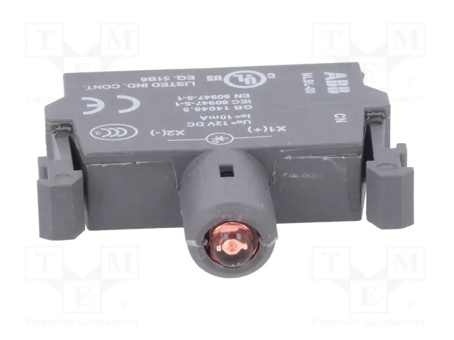 ABB Elemento iluminador LED rojo 22mm 12VDC