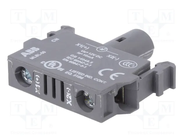 ABB Elemento iluminador LED rojo 22mm 12VDC