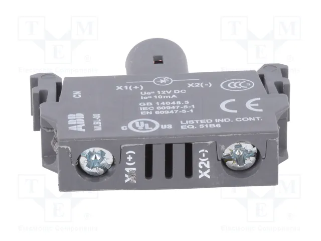 ABB Elemento iluminador LED rojo 22mm 12VDC