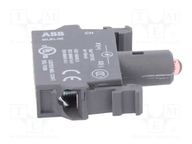 ABB Elemento iluminador LED rojo 22mm 12VDC