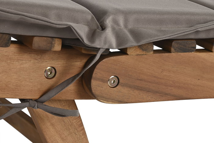 DKD Home Decor Tumbona Plegable con Colchoneta Impermeable y Antimanchas para Terraza Jardín Acacia Poliéster Marrón Beige 191 cm Largo DKD Home Decor Tumbona Plegable con Colchoneta Impermeable y Antimanchas para Terraza Jardín Acacia Poliéster Marrón Beige 191 cm Largo