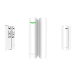 AJAX DoorProtect PLUS Alarma Inalámbrica para Puertas y Ventanas, Blanco, Distancia 1200 m, Batería 60 Meses