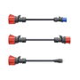 go-e Gemini flex 22 kW Set (16 A doméstico, azul, rojo) - Adaptador para CEE rojo 16 A, CEE azul 16 A y enchufe doméstico