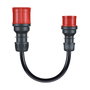 Go-eCharger go-e Adapterset fr Gemini flex 22 kW, 3-teiliges Set, 16 A, 3 piezas (schwarz, 30cm, Negro)