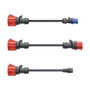 Go-eCharger go-e Adapterset fr Gemini flex 22 kW, 3-teiliges Set, 16 A, 3 piezas (schwarz, 30cm, Negro)