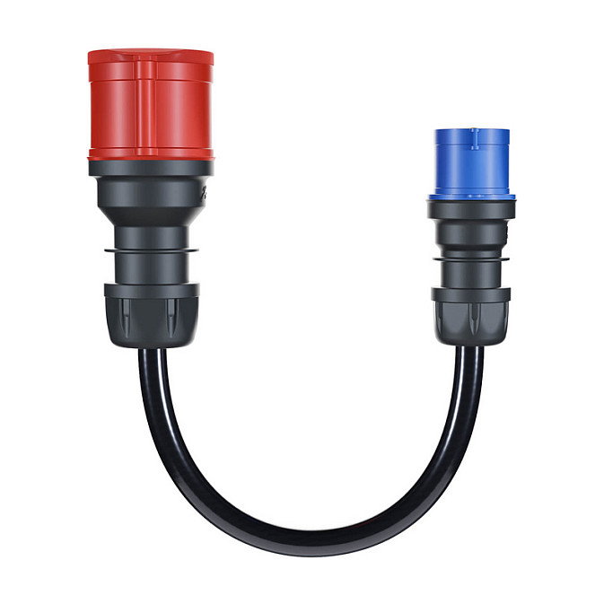 Go-eCharger go-e Adapterset fr Gemini flex 22 kW, 3-teiliges Set, 16 A, 3 piezas (schwarz, 30cm, Negro)